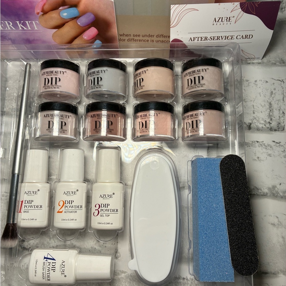 NEW - Azurebeauty Dip Powder Kit - Multi-Color - Picture 2 of 4